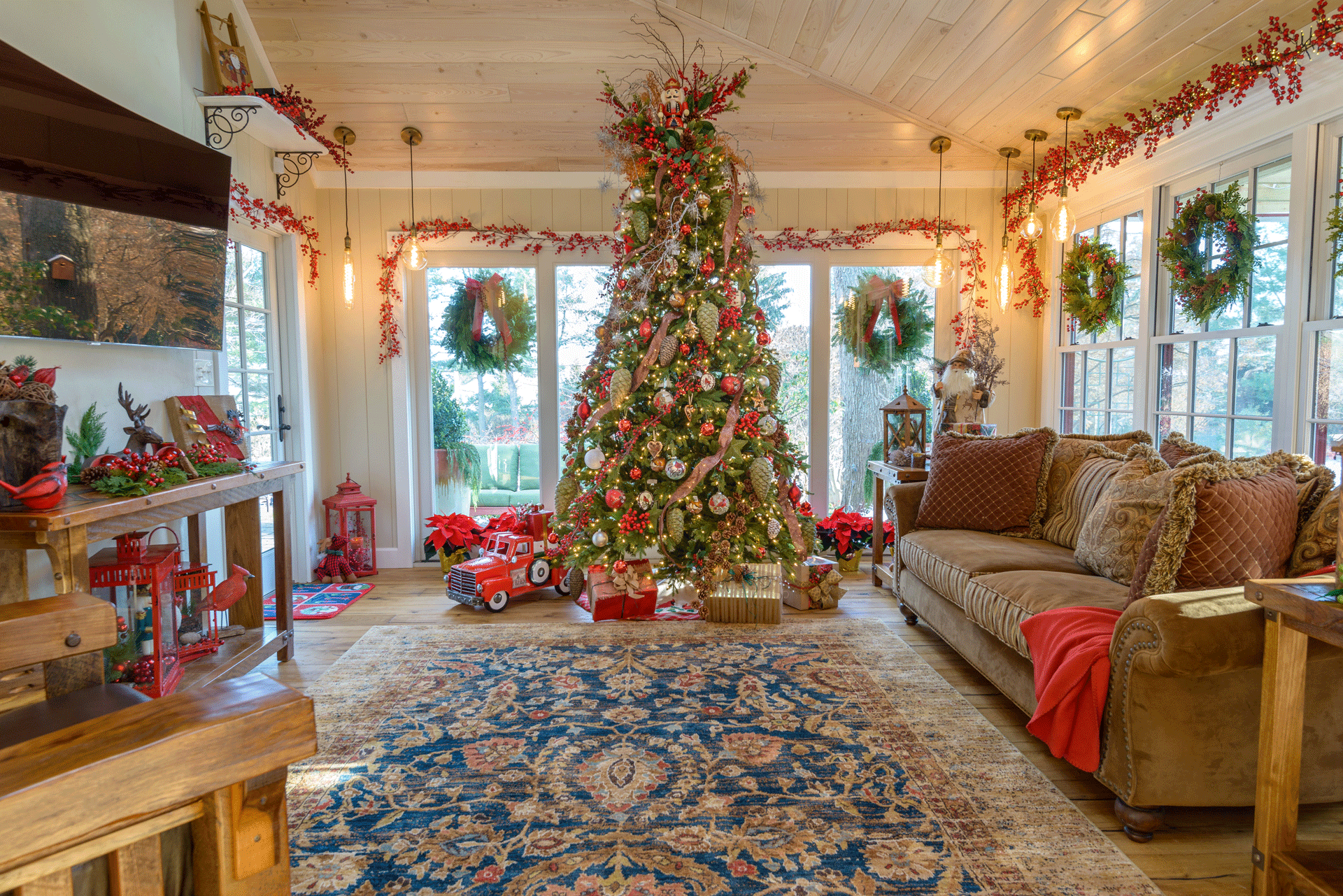 xmastreeinroom1 Gasper Landscape Design & Construction