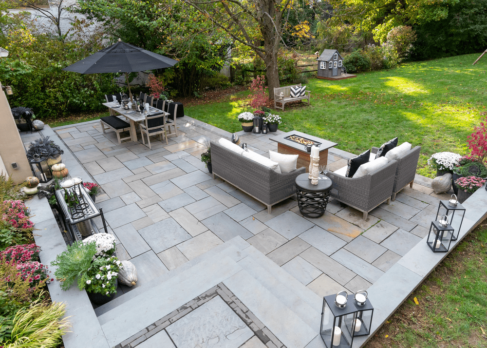 drylaidbluestonepatio Gasper Landscape Design & Construction